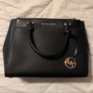 MK Black Satchel Shoulder Bag